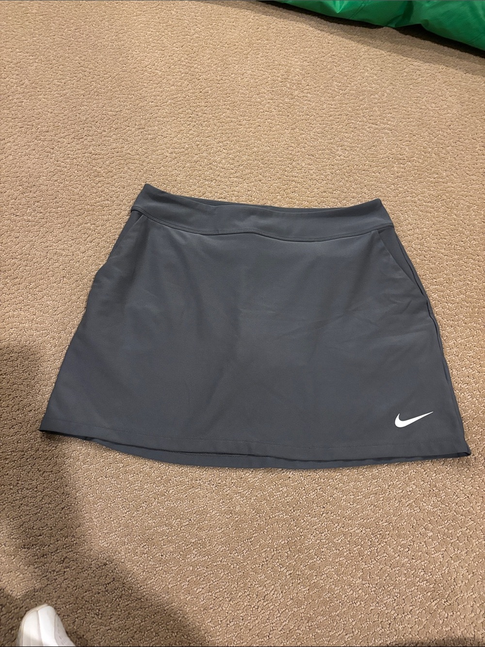 Nike Dark Gray Athletic Skirt with White Swoosh